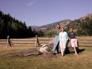 Fox family in Montana