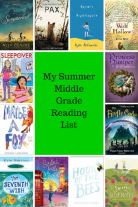 My Summer Middle Grade Reading List